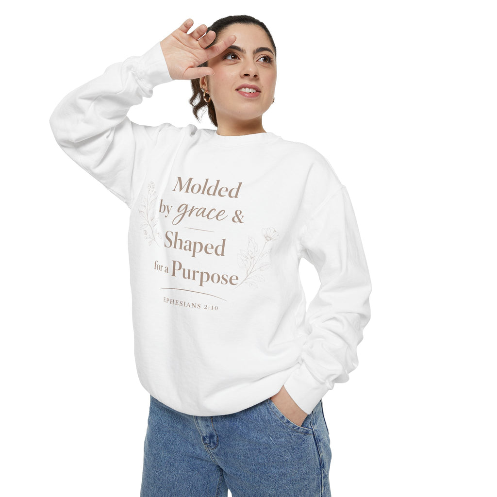 Ephesians 2:10 Purpose Christian Crewneck - Faith Based Christian Women's Wear