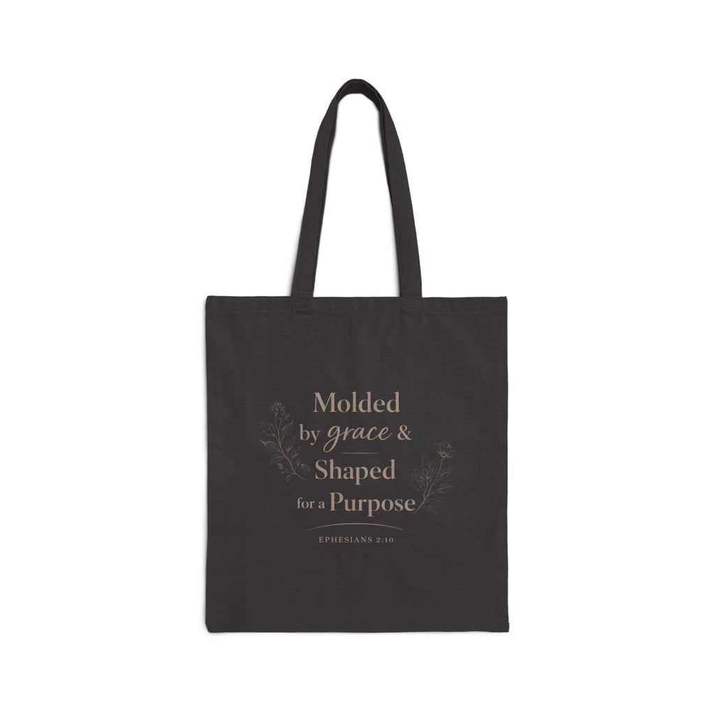 Ephesians 2:10 Purpose Christian Tote Bag - Faith Inspired Canvas Bag
