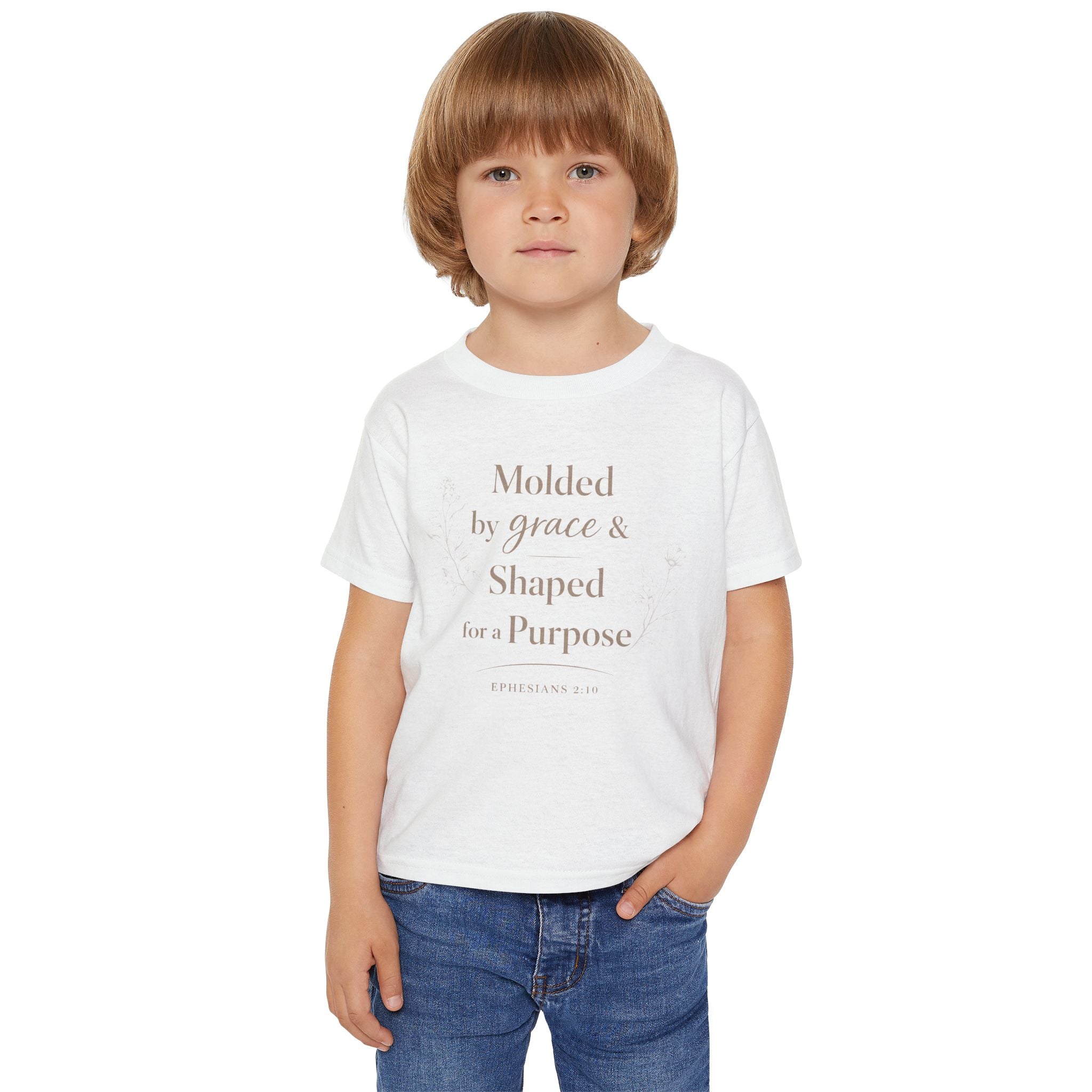 Ephesians 2:10 Purpose Faith Based Kids Tee - Christian Kids Tee